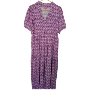 Simply Southern Paisley Print Dress Pink & Purple Size Medium